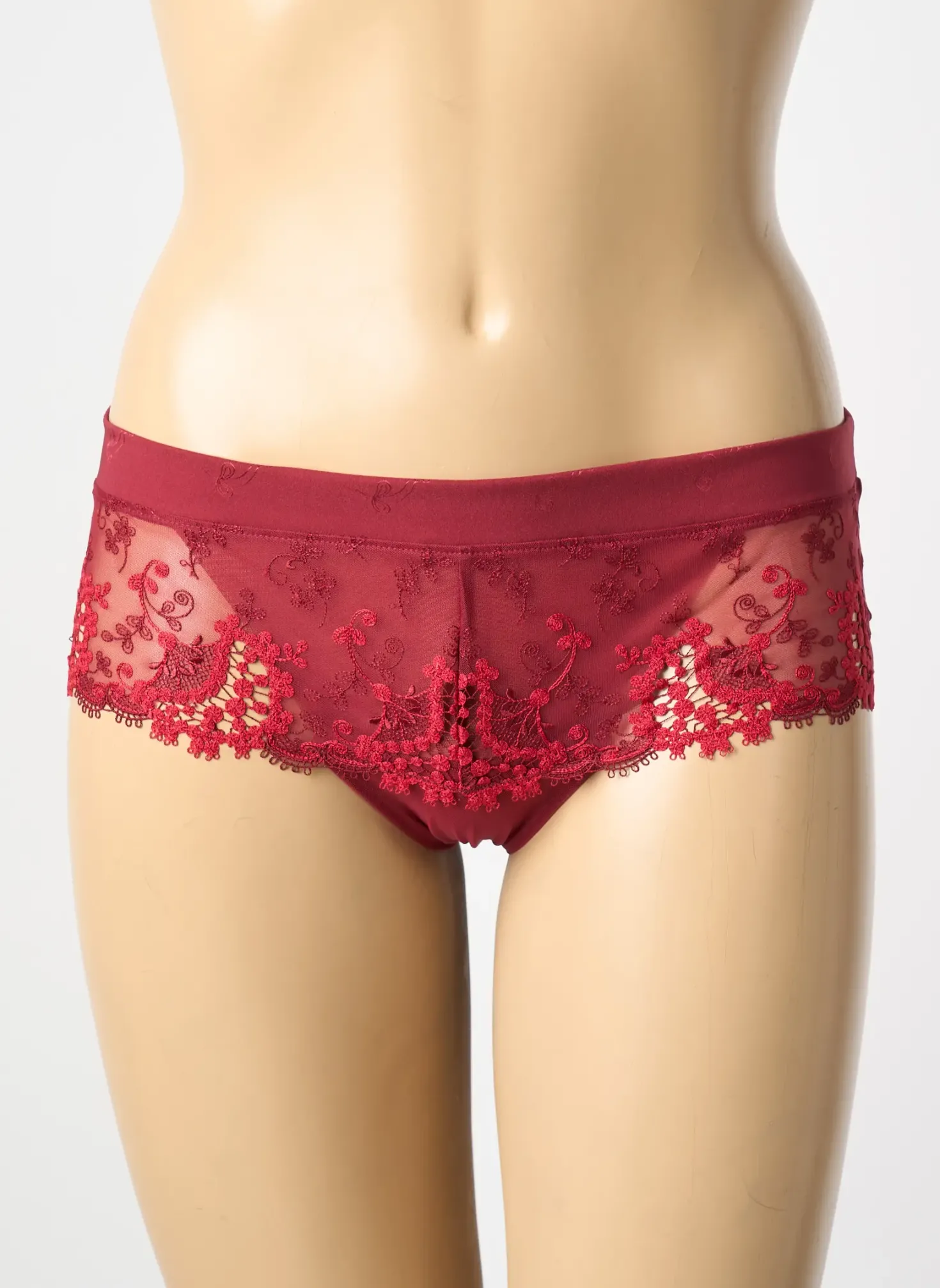 Shorty Simone Perele Rouge