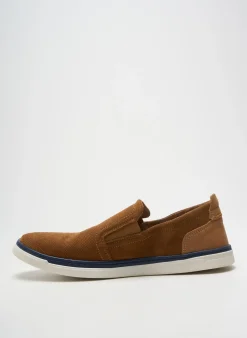 Slip Ons Arid Marron Bout Rond