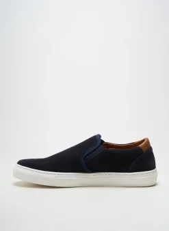 Slip Ons Digel Bleu Bout Rond