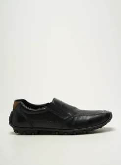 Slip Ons Rieker Noir Bout Carré