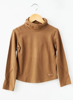 Sous-pull Eliane Et Lena Marron Manches Longues