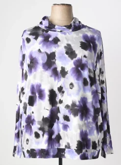 Sous-pull Frank Walder Violet Manches Longues