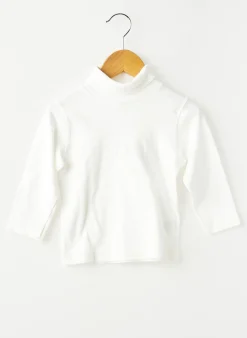 Sous-pull Petit Bateau Blanc Manches Longues