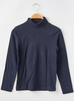 Sous-pull Petit Bateau Bleu Manches Longues
