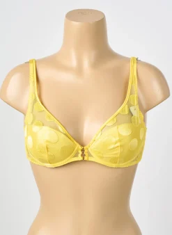 Soutien-gorge Implicite Jaune Haut Soutien-gorge Moulé