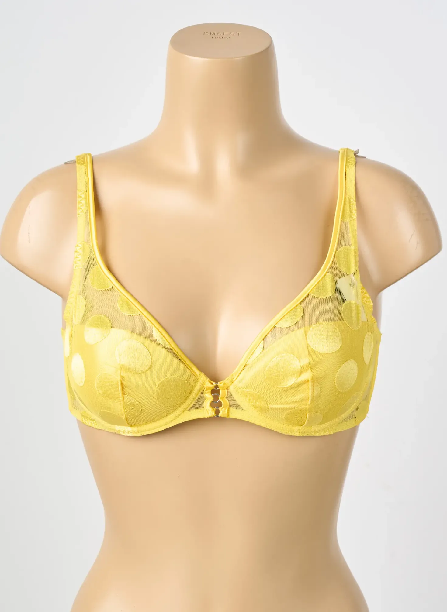 Soutien-gorge Implicite Jaune Haut Soutien-gorge Moulé