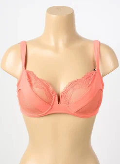 Soutien-gorge Implicite Orange Haut Soutien-gorge Emboitant