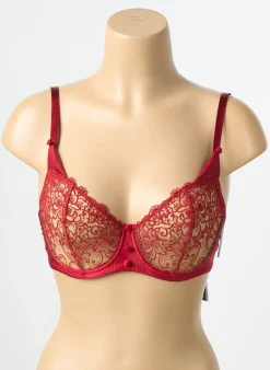 Soutien-gorge Karl Lagerfeld X Aubade Rouge Haut Soutien-gorge Emboitant