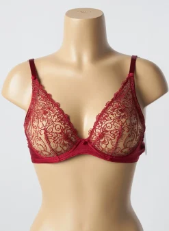 Soutien-gorge Karl Lagerfeld X Aubade Rouge Haut Soutien-gorge Emboitant