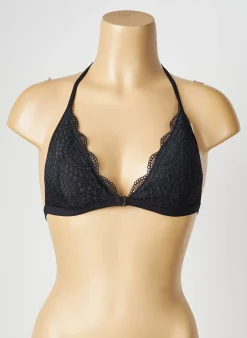 Soutien-gorge Valege Noir Haut Triangles