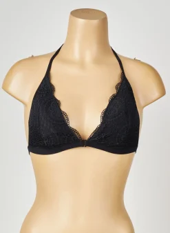 Soutien-gorge Valege Noir Haut Triangles