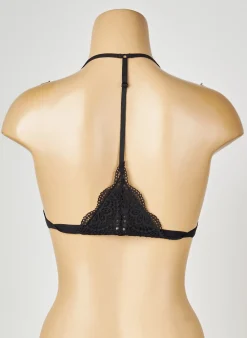 Soutien-gorge Valege Noir Haut Triangles