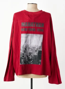Sweat-shirt Adore Rouge Manches Longues