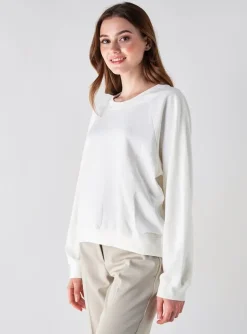 Sweat-shirt Artlove Blanc Manches Longues