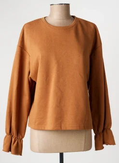 Sweat-shirt Atelier Evène Marron Manches Longues