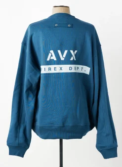 Sweat-shirt Avirex Bleu Manches Longues