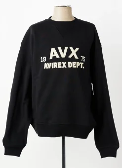 Sweat-shirt Avirex Noir Manches Longues