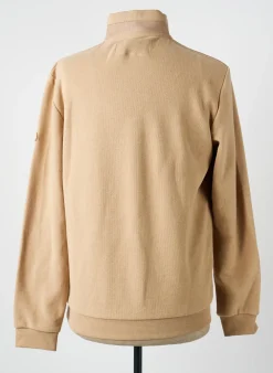 Sweat-shirt Benson & Cherry Beige Manches Longues