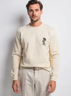 Sweat-shirt Blend Beige Manches Longues