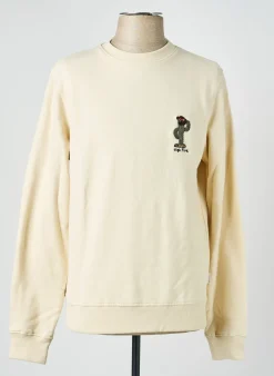Sweat-shirt Blend Beige Manches Longues