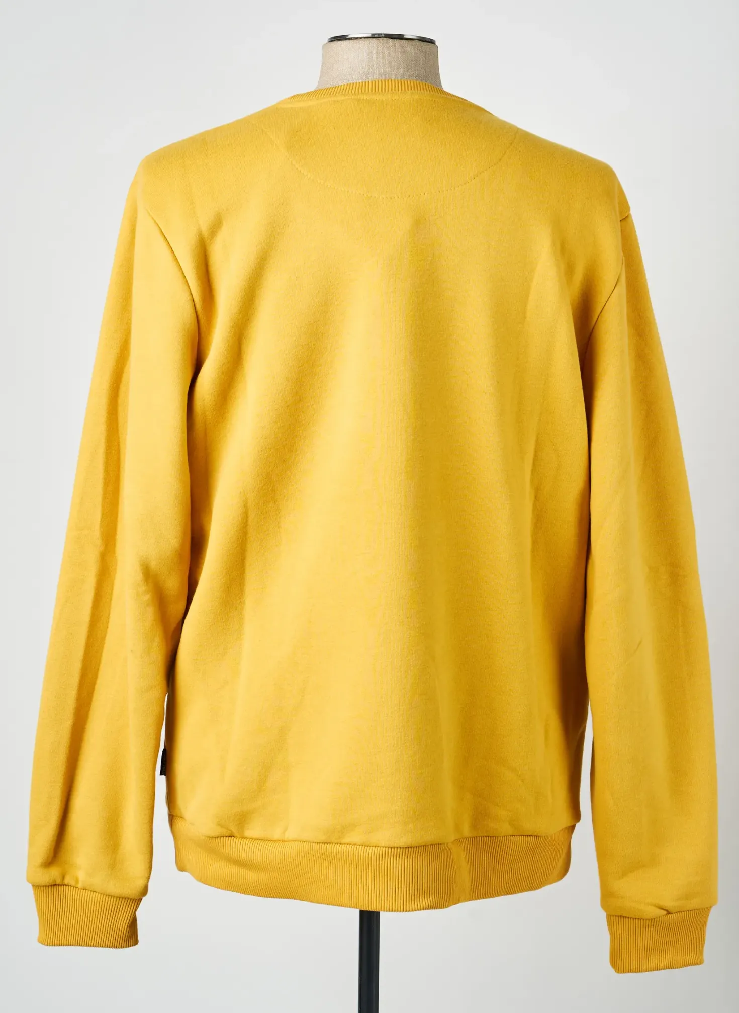 Sweat-shirt Blend Jaune Manches Longues