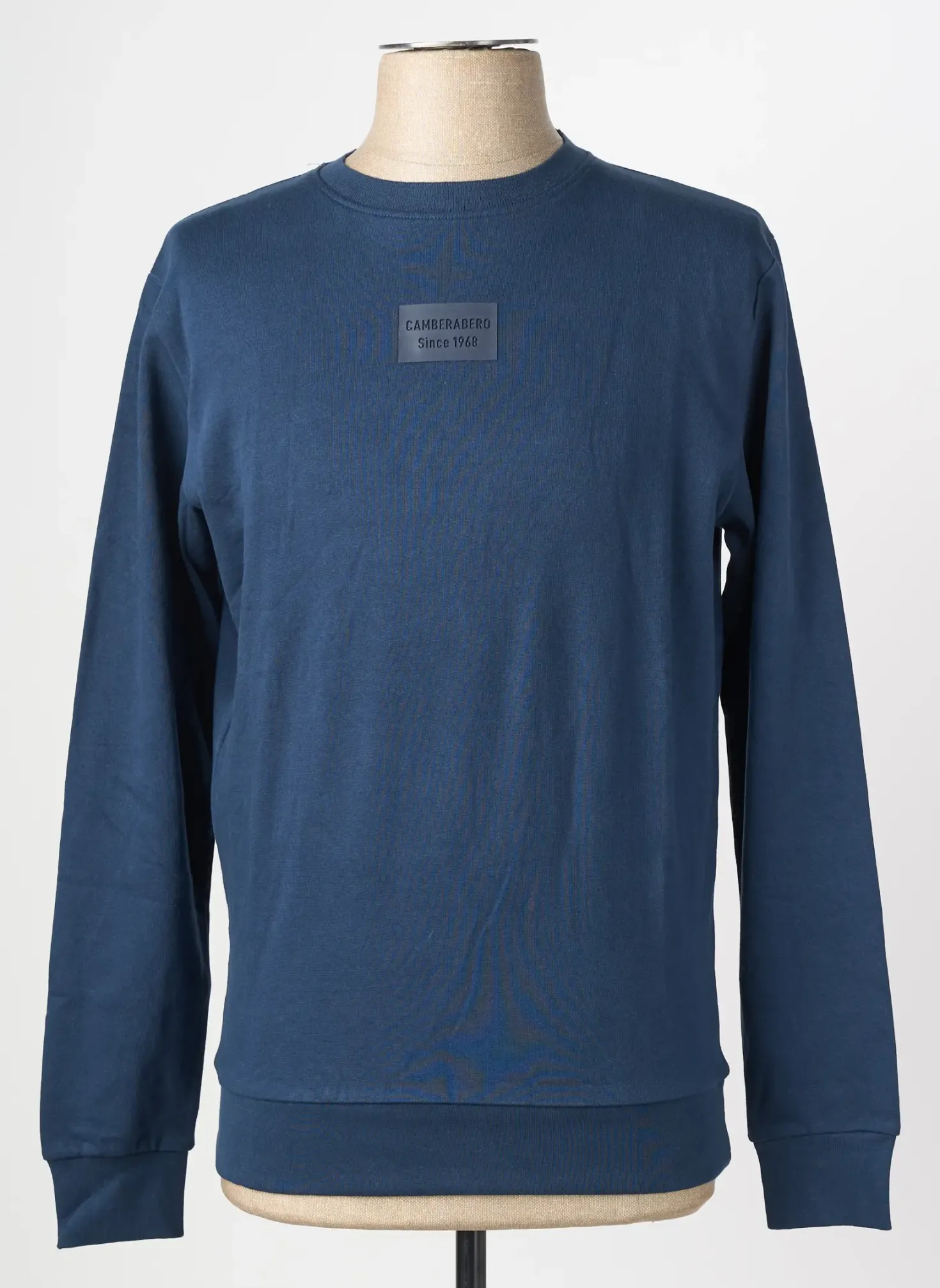 Sweat-shirt Camberabero Bleu Manches Longues
