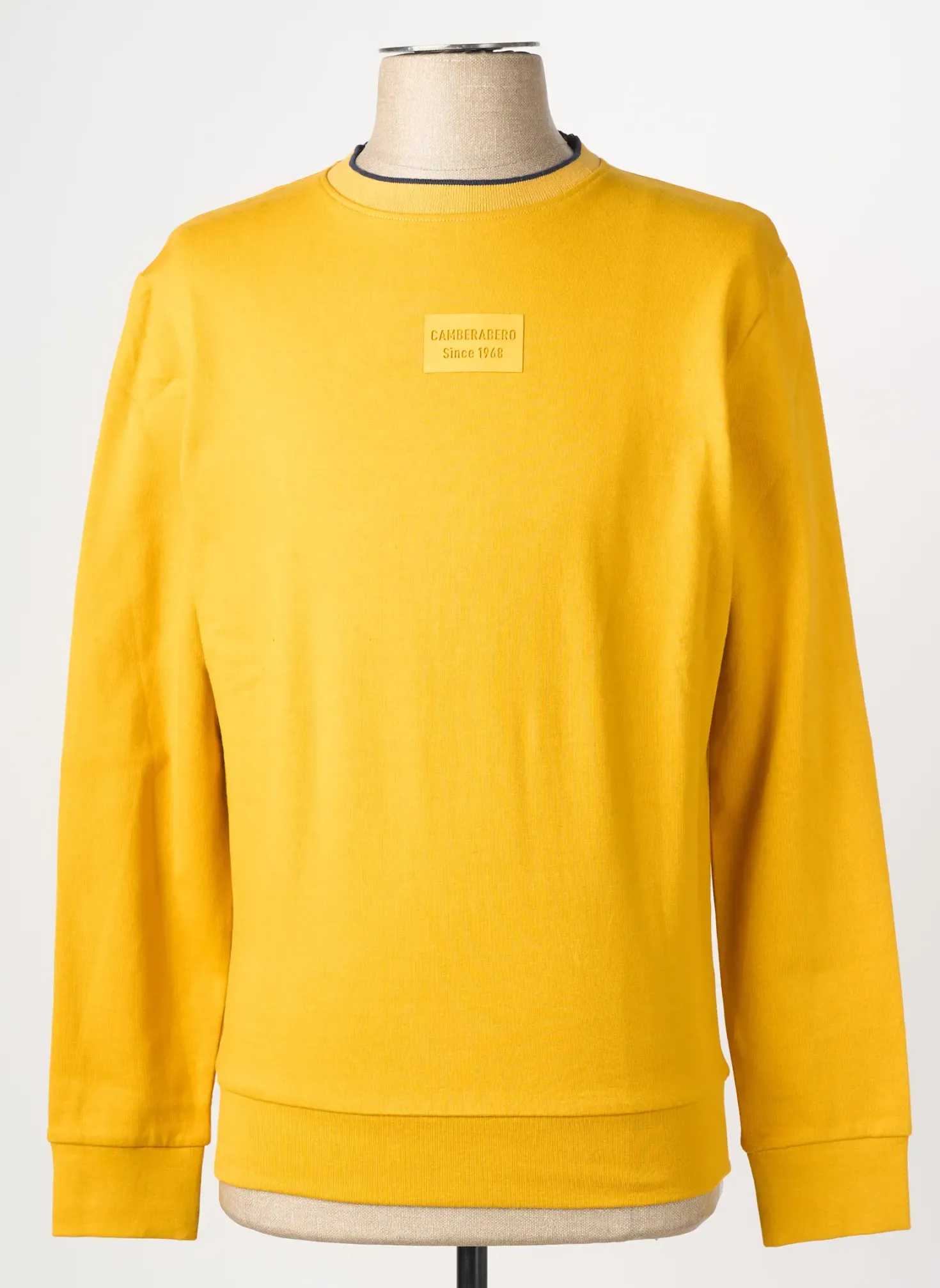 Sweat-shirt Camberabero Jaune Manches Longues