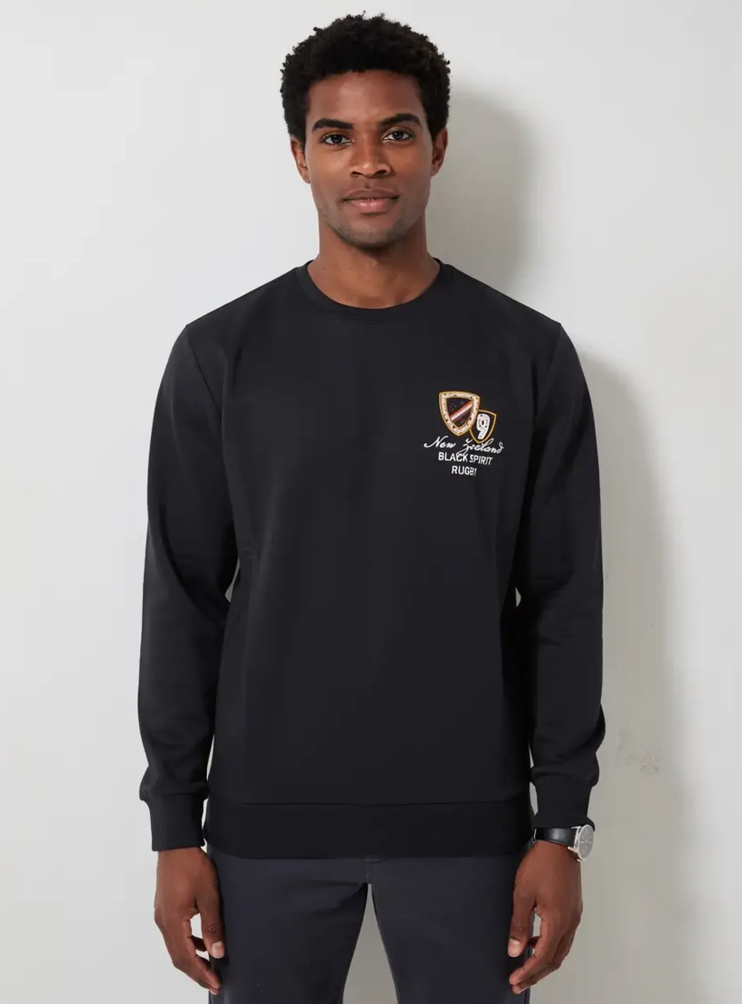 Sweat-shirt Camberabero Noir Manches Longues