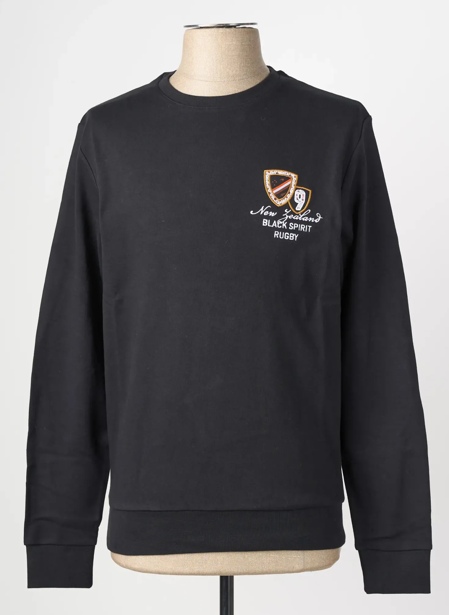 Sweat-shirt Camberabero Noir Manches Longues