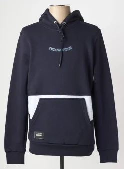 Sweat-shirt À Capuche Armita Bleu Manches Longues