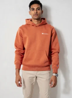 Sweat-shirt À Capuche Champion Orange Manches Longues