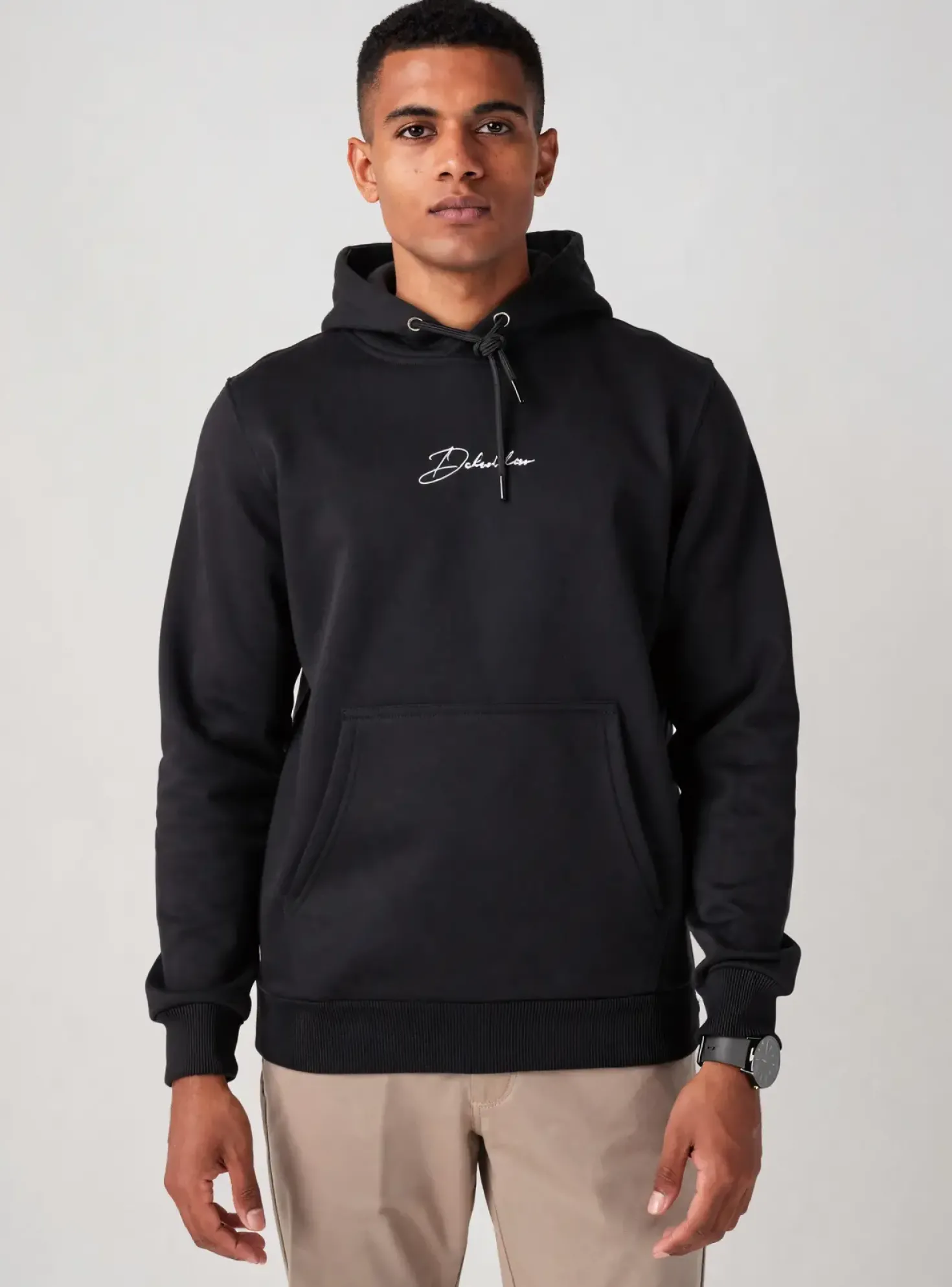 Sweat-shirt À Capuche Deksoldier Noir Manches Longues