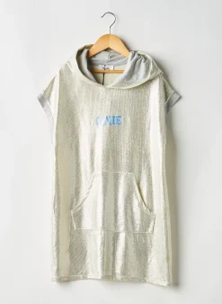 Sweat-shirt À Capuche Dixie Gris Manches Courtes