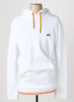 Sweat-shirt À Capuche Ellesse Blanc Manches Longues