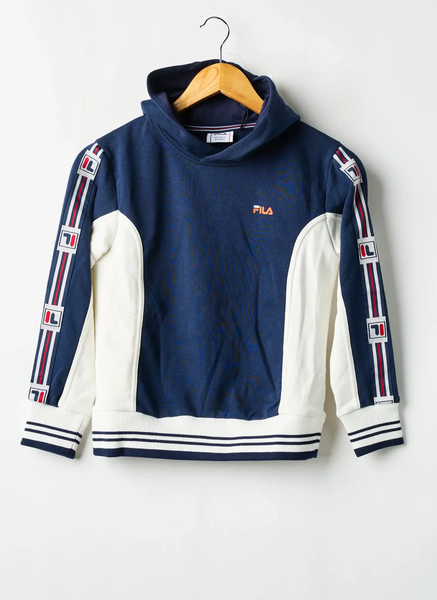 Sweat-shirt À Capuche Fila Bleu Manches Longues