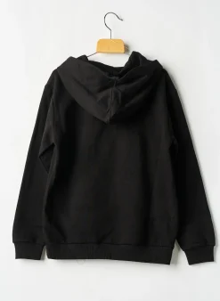 Sweat-shirt À Capuche Fila Noir Manches Longues