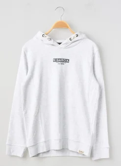 Sweat-shirt À Capuche Garcia Gris Manches Longues