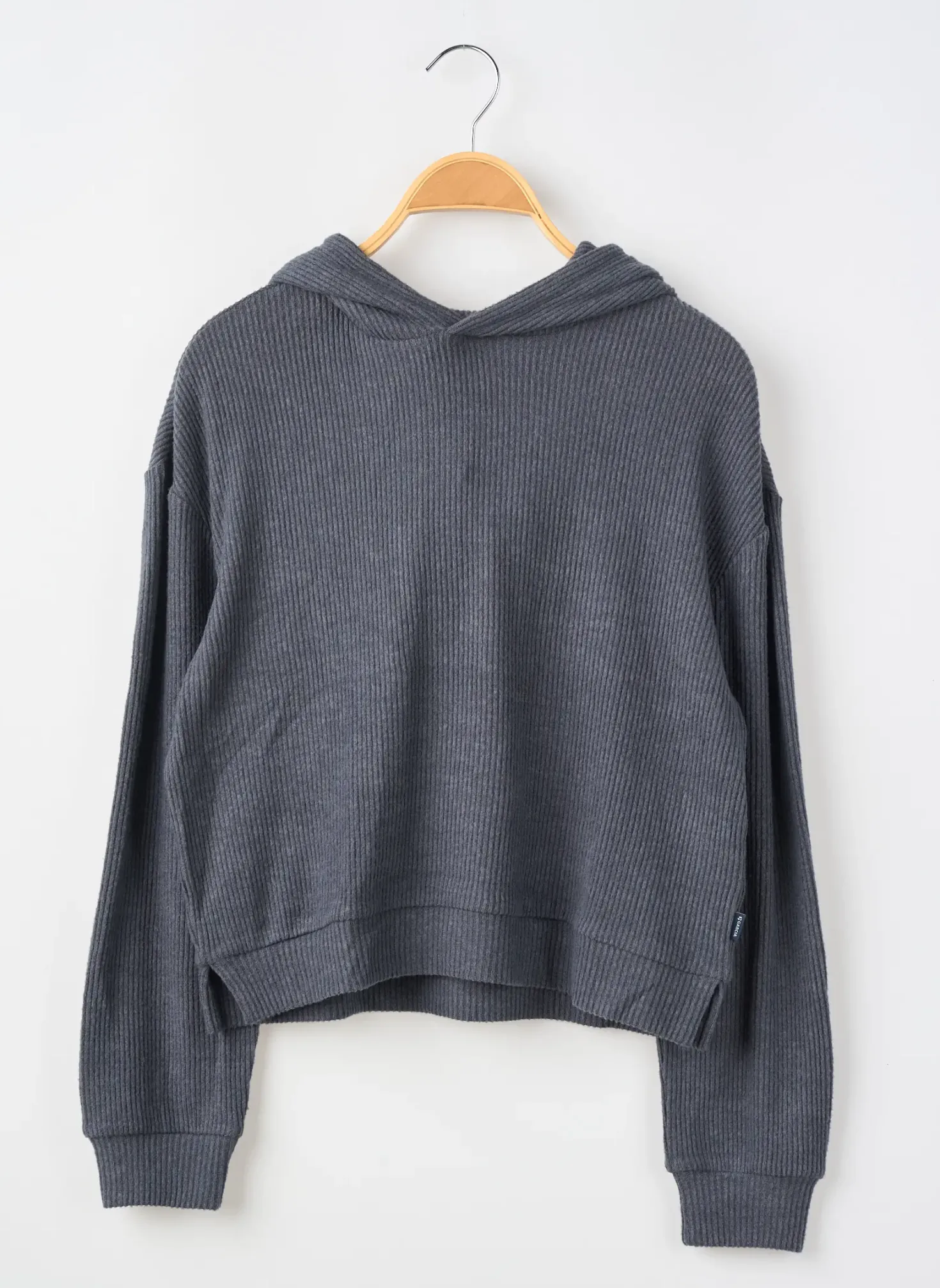Sweat-shirt À Capuche Garcia Gris Manches Longues
