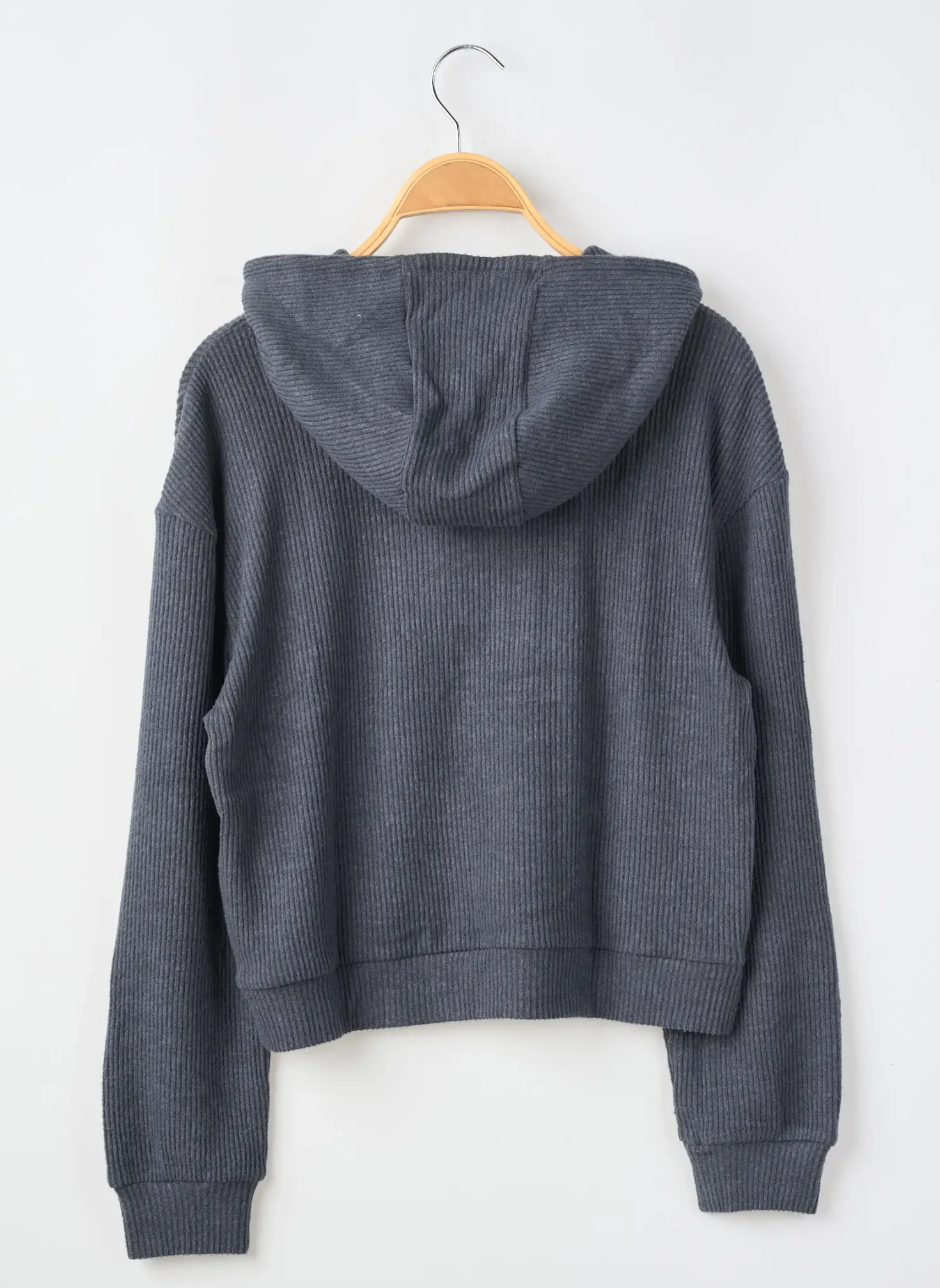Sweat-shirt À Capuche Garcia Gris Manches Longues