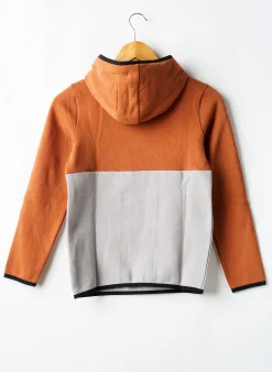 Sweat-shirt À Capuche Garcia Marron Manches Longues