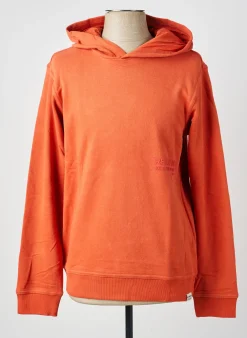 Sweat-shirt À Capuche Garcia Orange Manches Longues