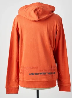 Sweat-shirt À Capuche Garcia Orange Manches Longues