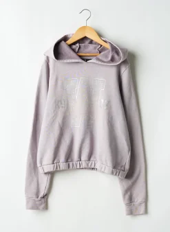 Sweat-shirt À Capuche Ikks Violet Manches Longues