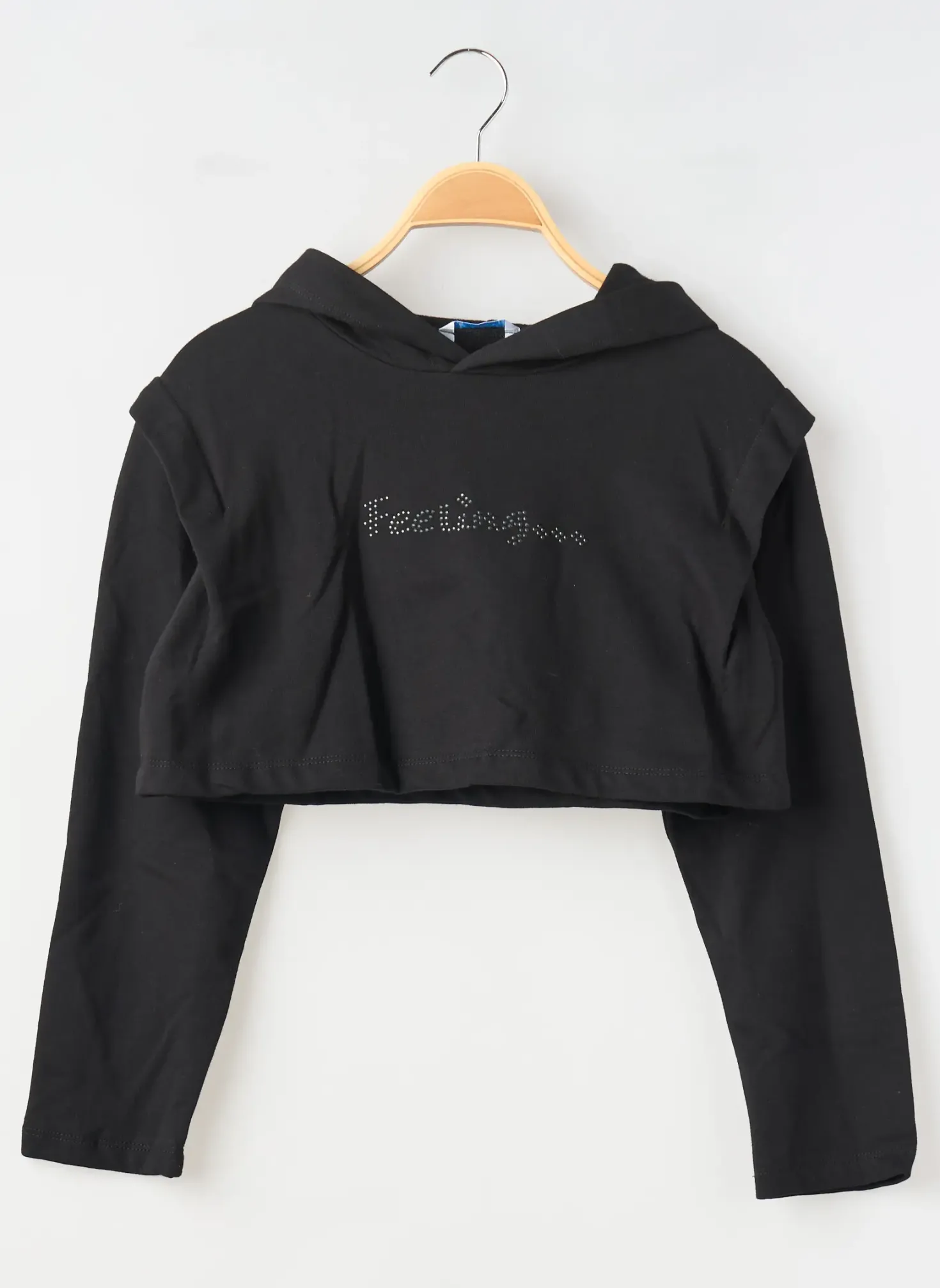 Sweat-shirt À Capuche Mayoral Noir Manches Longues