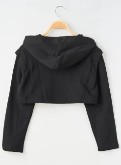 Sweat-shirt À Capuche Mayoral Noir Manches Longues