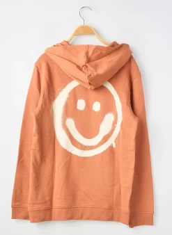 Sweat-shirt À Capuche Only Orange Manches Longues