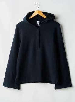 Sweat-shirt À Capuche Petit Bateau Bleu Manches Longues