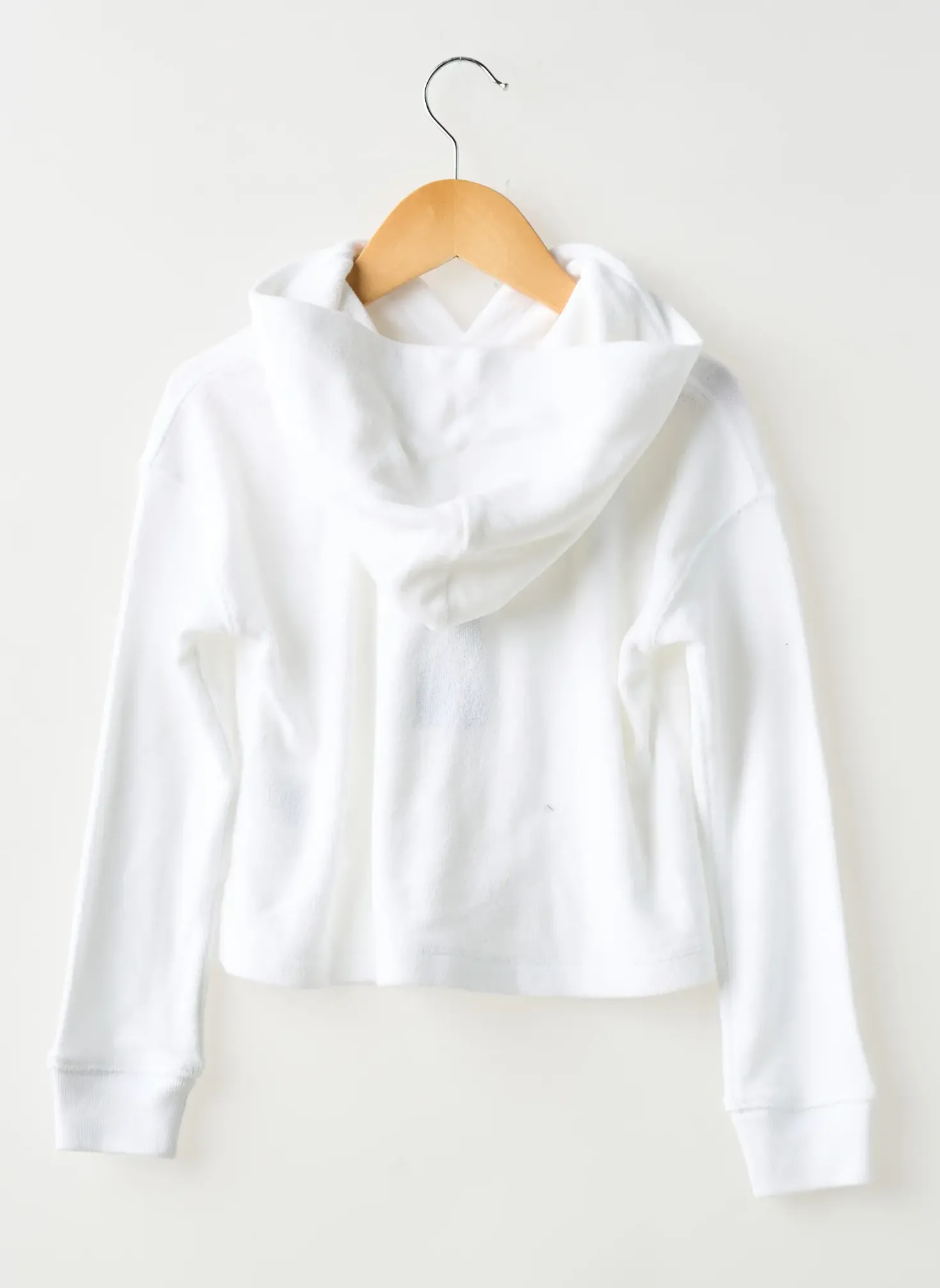 Sweat-shirt À Capuche Ralph Lauren Blanc Manches Longues