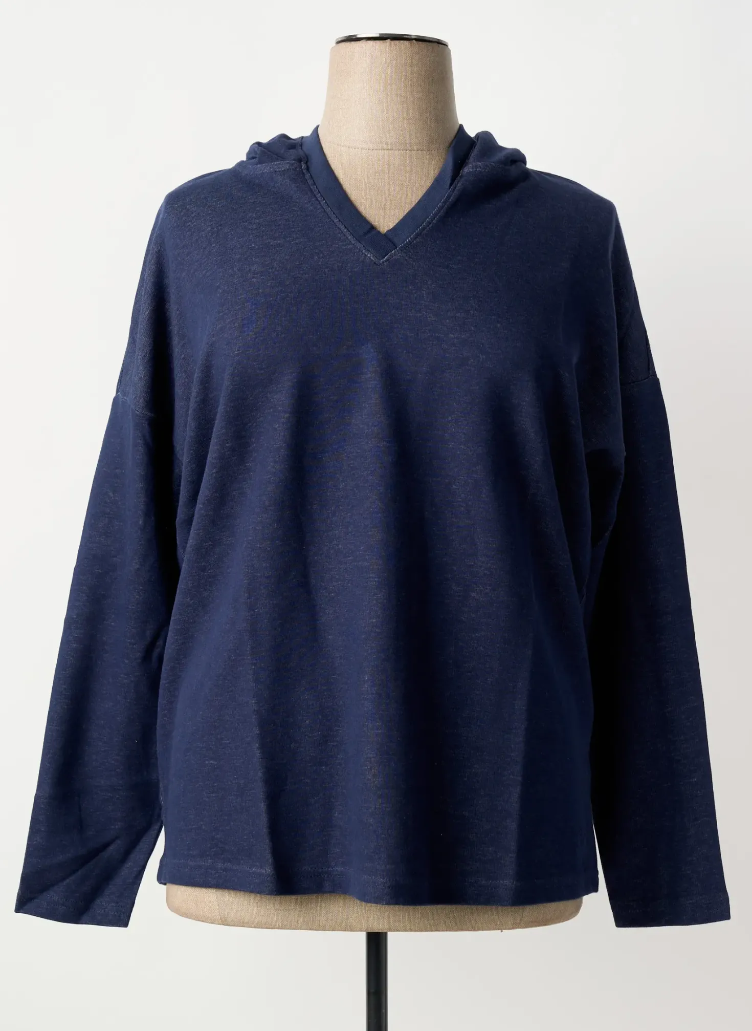Sweat-shirt À Capuche Sheego Bleu Manches Longues