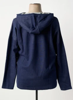 Sweat-shirt À Capuche Sheego Bleu Manches Longues